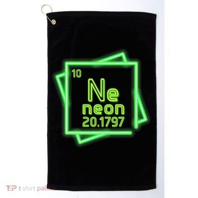 Neon Element Chemistry Periodic Table Science Nerd Golf Towel