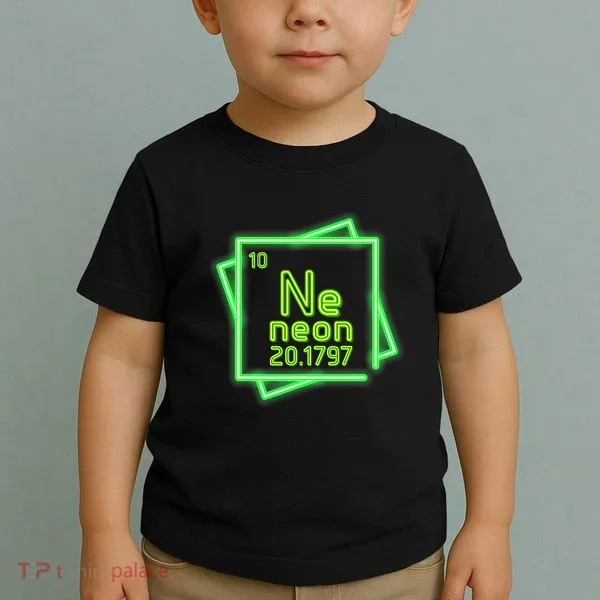 Neon Element Chemistry Periodic Table Science Nerd Toddler T-Shirt