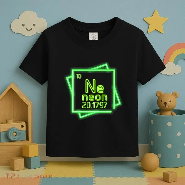 Neon Element Chemistry Periodic Table Science Nerd Toddler T-Shirt