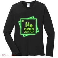 Neon Element Chemistry Periodic Table Science Nerd Women's Long Sleeve Shirt thumb 0