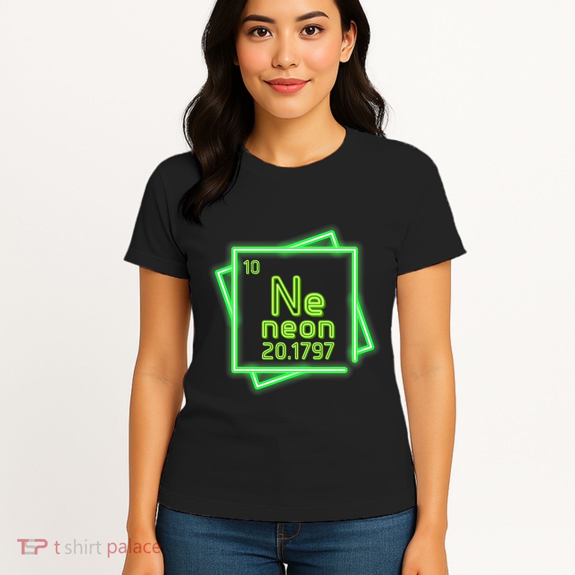 Neon Element Chemistry Periodic Table Science Nerd Women's T-Shirt