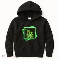 Neon Element Chemistry Periodic Table Science Nerd Kids Hoodie thumb 0
