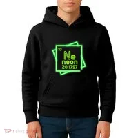 Neon Element Chemistry Periodic Table Science Nerd Kids Hoodie thumb 4
