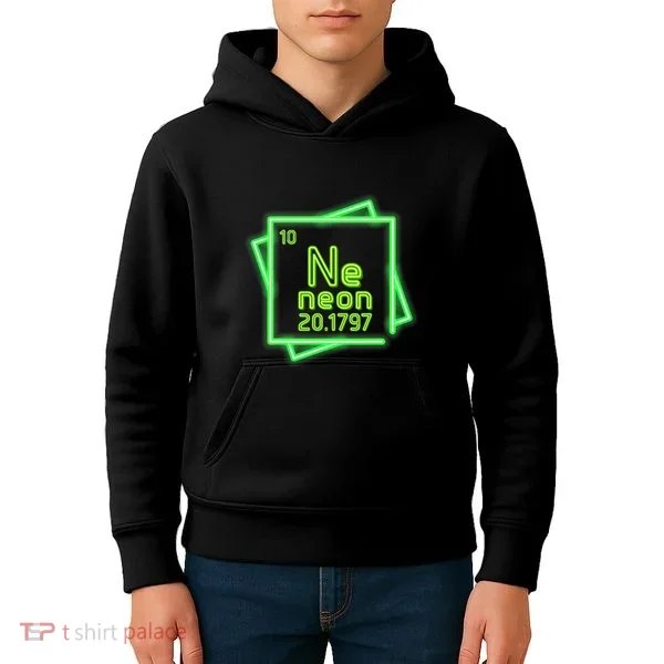 Neon Element Chemistry Periodic Table Science Nerd Kids Hoodie