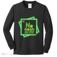 Neon Element Chemistry Periodic Table Science Nerd Kids Long Sleeve Shirt thumb 0