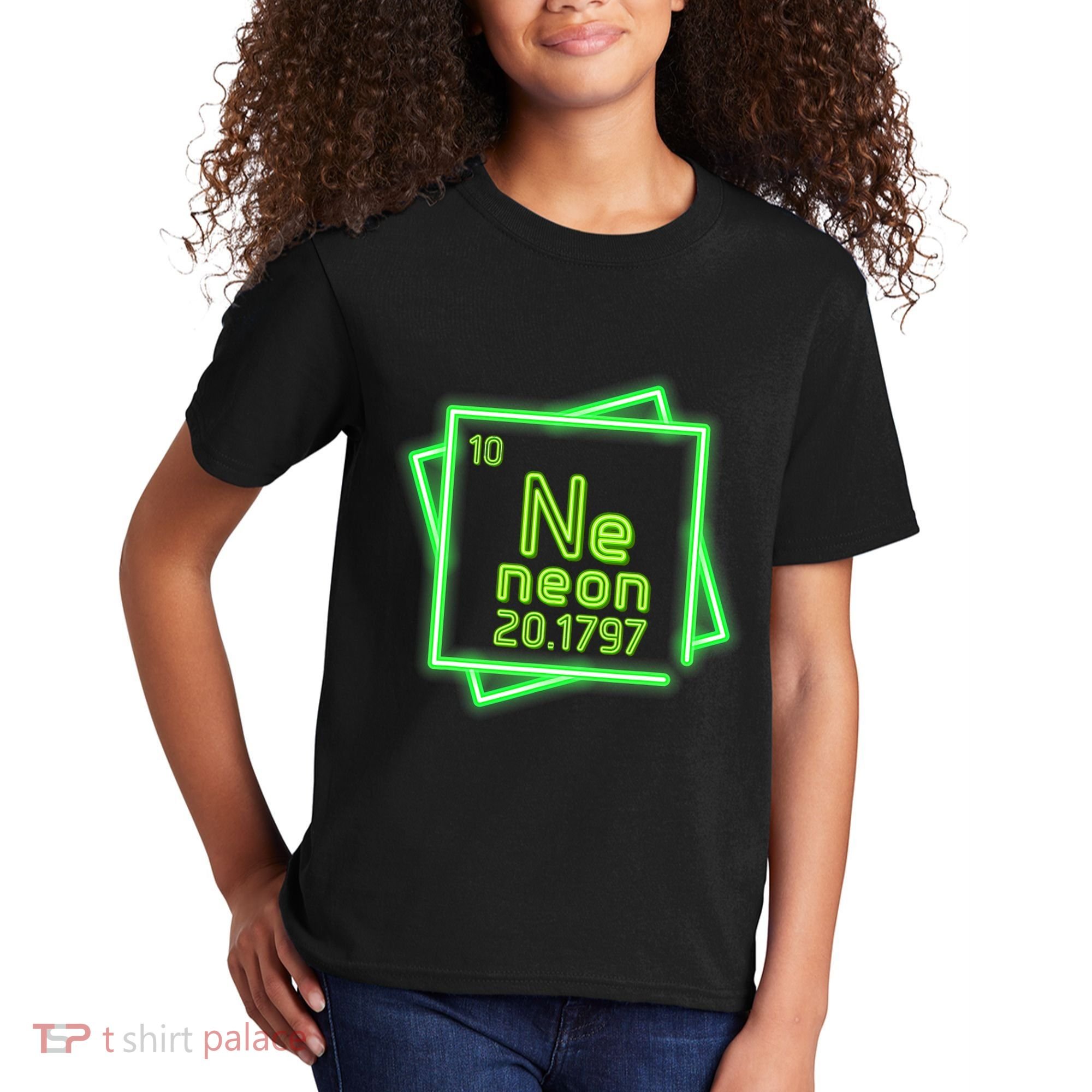 Neon Element Chemistry Periodic Table Science Nerd Kids T-Shirt