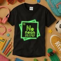 Neon Element Chemistry Periodic Table Science Nerd Kids T-Shirt thumb 3