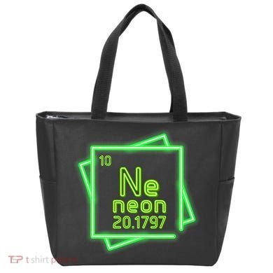 Neon Element Chemistry Periodic Table Science Nerd Tote Bag