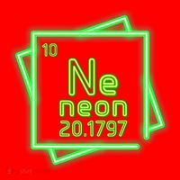Neon Element Chemistry Periodic Table Science Nerd Santa Hat thumb 1