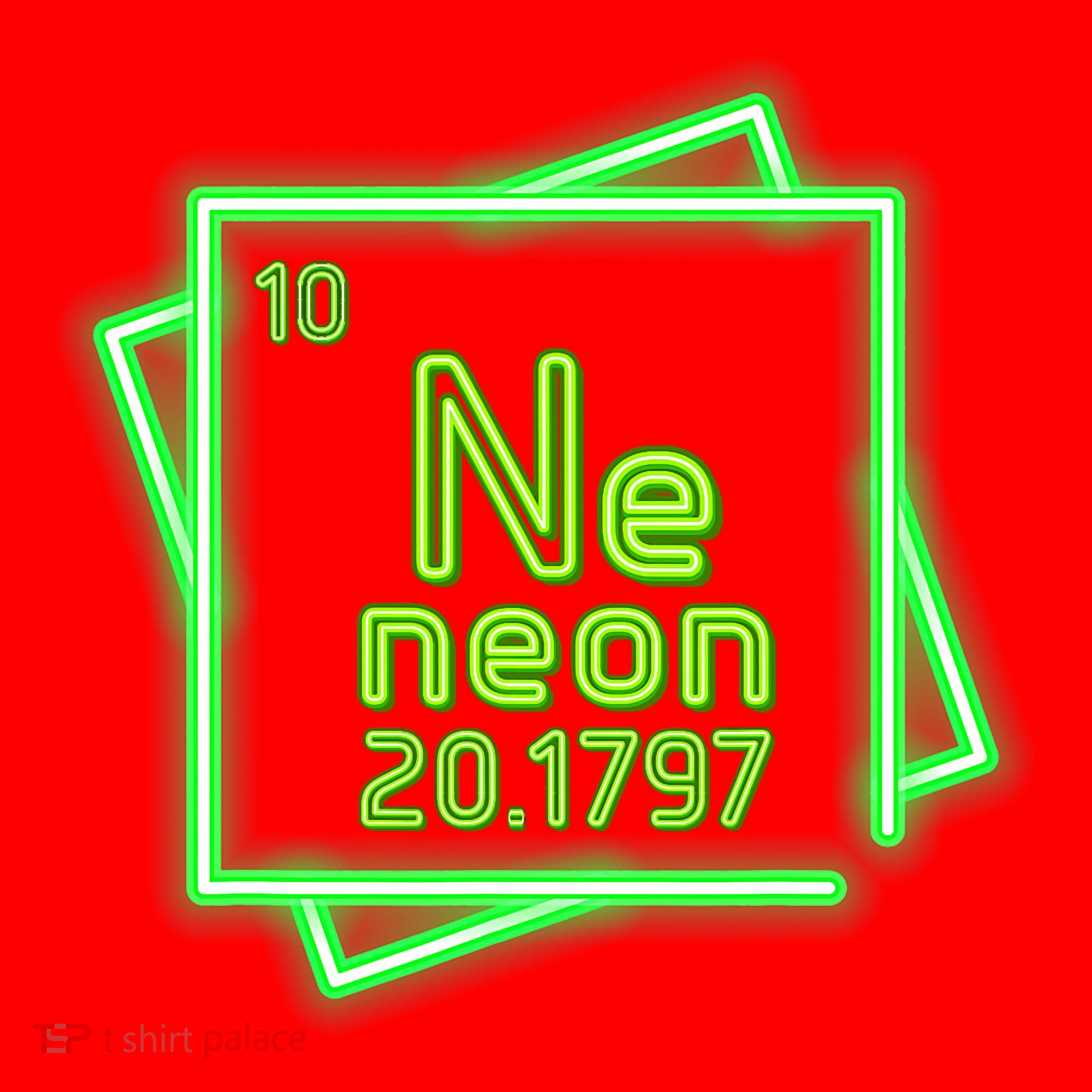 Neon Element Chemistry Periodic Table Science Nerd Santa Hat