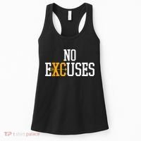 No Excuses Cross Country Track And Field Running Women's Tank Top thumb 0