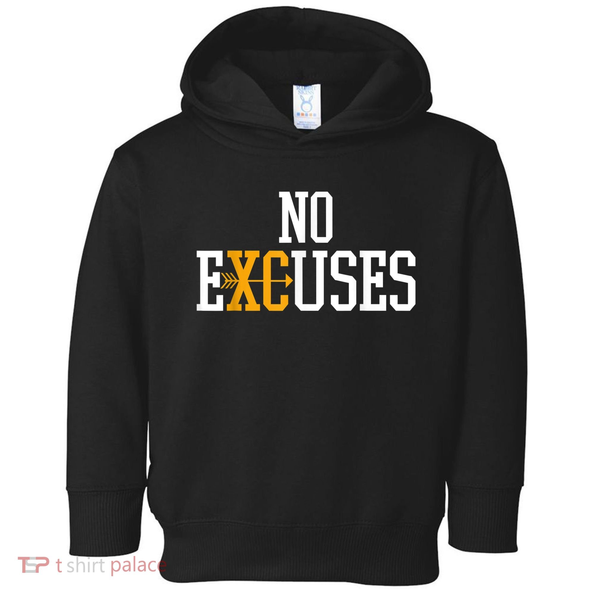 No Excuses Cross Country Track And Field Running Toddler Hoodie
