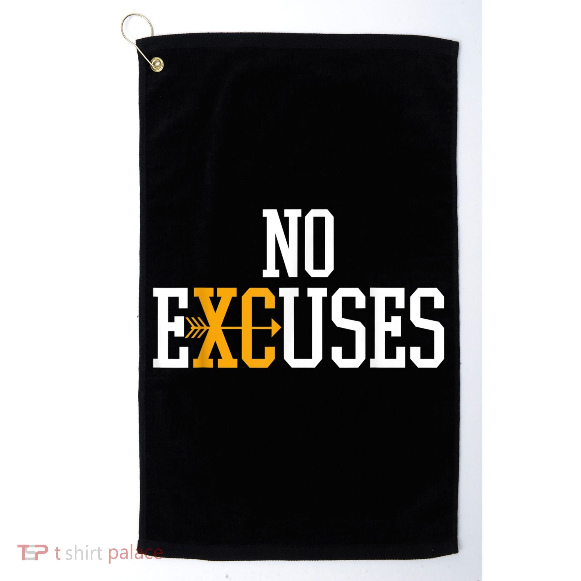 No Excuses Cross Country Track And Field Running Golf Towel
