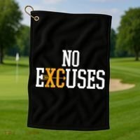 No Excuses Cross Country Track And Field Running Golf Towel thumb 1