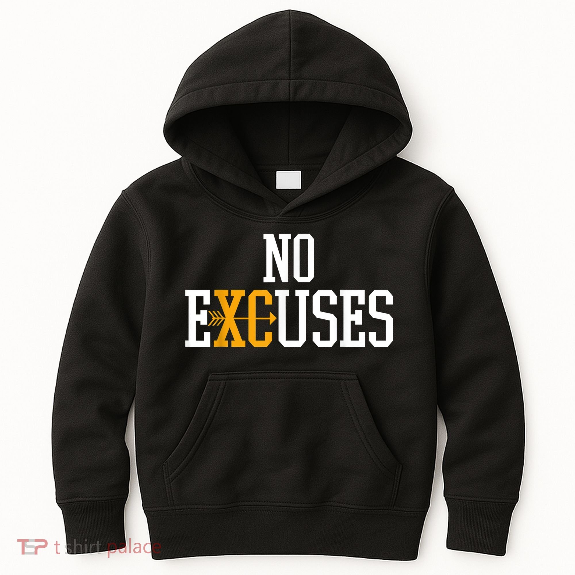 No Excuses Cross Country Track And Field Running Kids Hoodie
