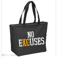 No Excuses Cross Country Track And Field Running Tote Bag thumb 2