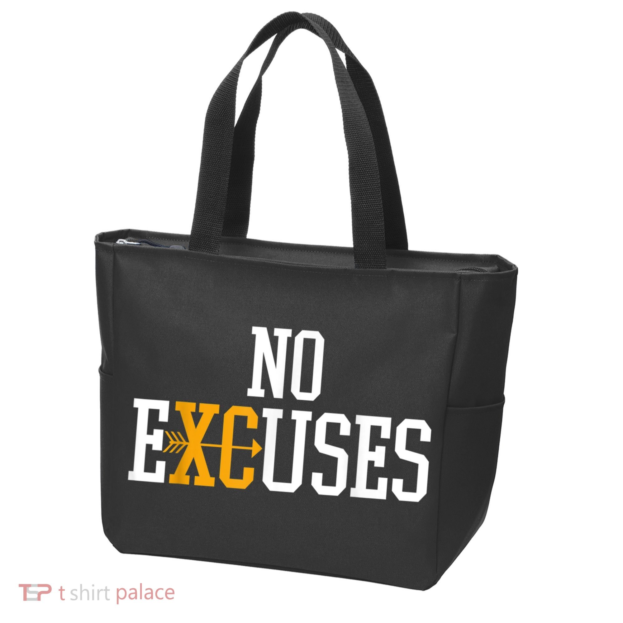 No Excuses Cross Country Track And Field Running Tote Bag