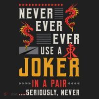 Never Ever Ever Use A Joker Gambler Loves Board Game Mahjong Hat thumb 2