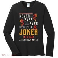 Never Ever Ever Use A Joker Gambler Loves Board Game Mahjong Women's Long Sleeve Shirt thumb 0