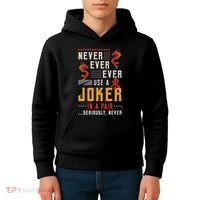 Never Ever Ever Use A Joker Gambler Loves Board Game Mahjong Kids Hoodie thumb 4
