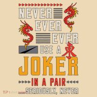 Never Ever Ever Use A Joker Gambler Loves Board Game Mahjong Tote Bag thumb 4