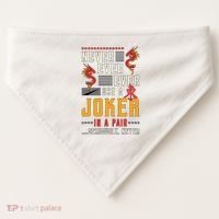 Never Ever Ever Use A Joker Gambler Loves Board Game Mahjong USA-Made Doggie Bandana thumb 0