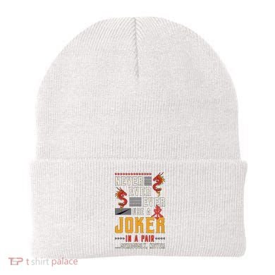 Never Ever Ever Use A Joker Gambler Loves Board Game Mahjong Beanie