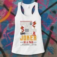 Never Ever Ever Use A Joker Gambler Loves Board Game Mahjong Women's Tank Top thumb 3