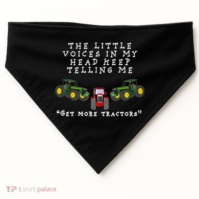 Need More Tractors Funny Farming USA-Made Doggie Bandana
