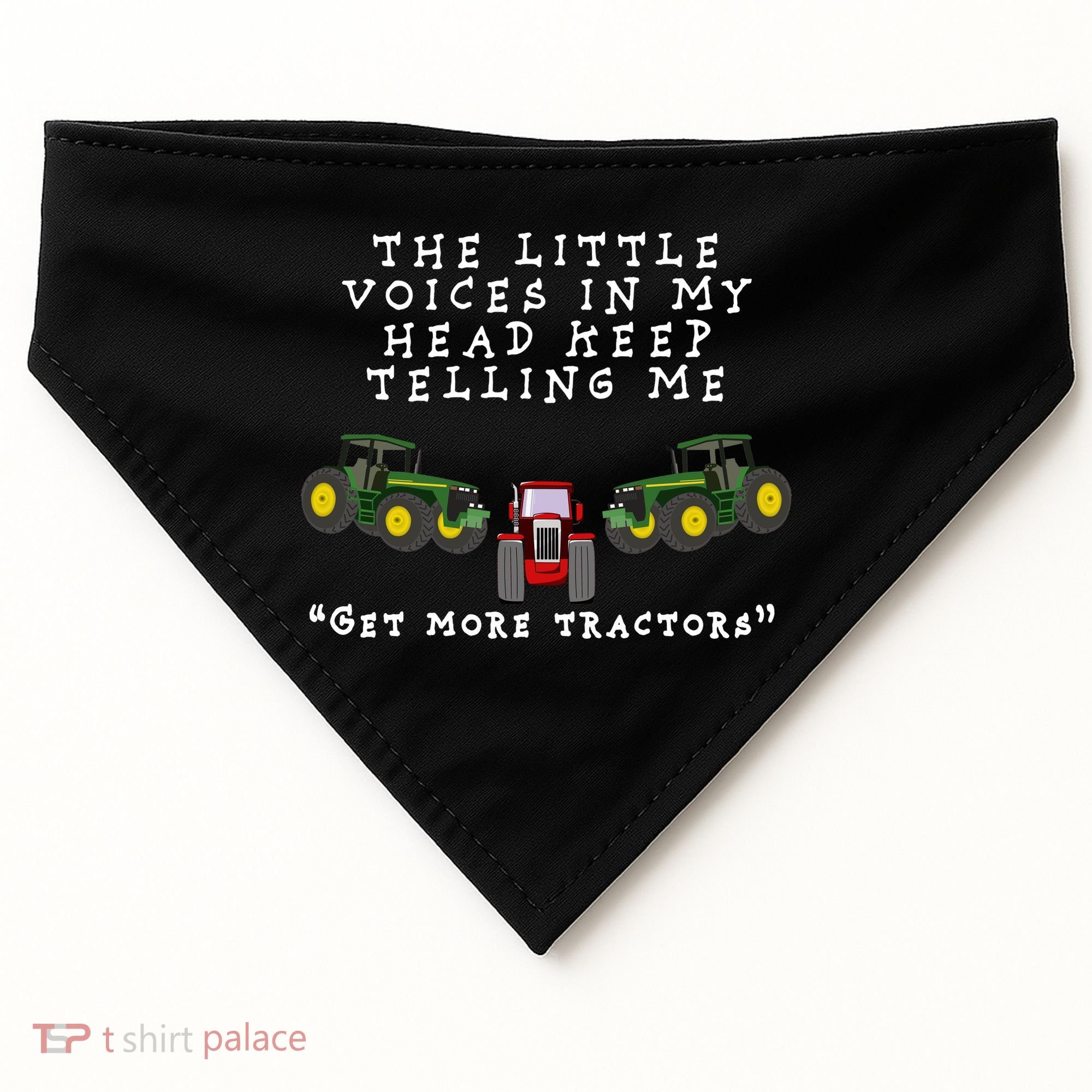 Need More Tractors Funny Farming USA-Made Doggie Bandana