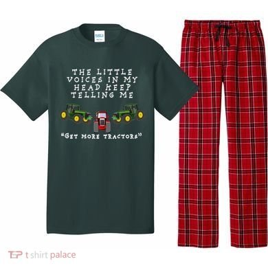 Need More Tractors Funny Farming Pajama Set