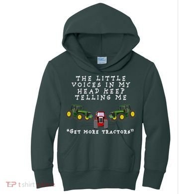 Need More Tractors Funny Farming Kids Hoodie