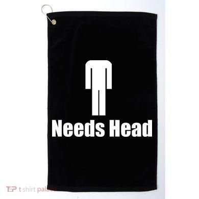 Needs Head Golf Towel