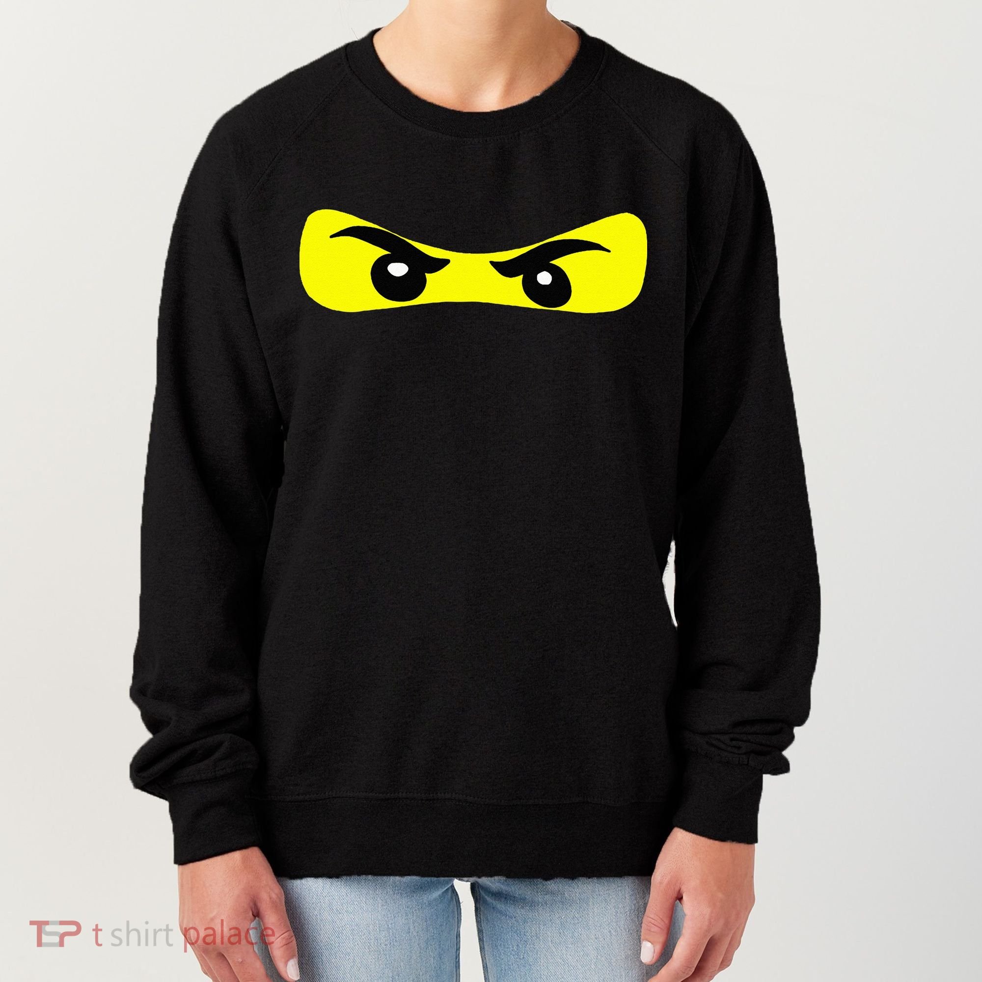Ninja Eyes Funny Halloween Ninja Costume Women's Sweatshirt