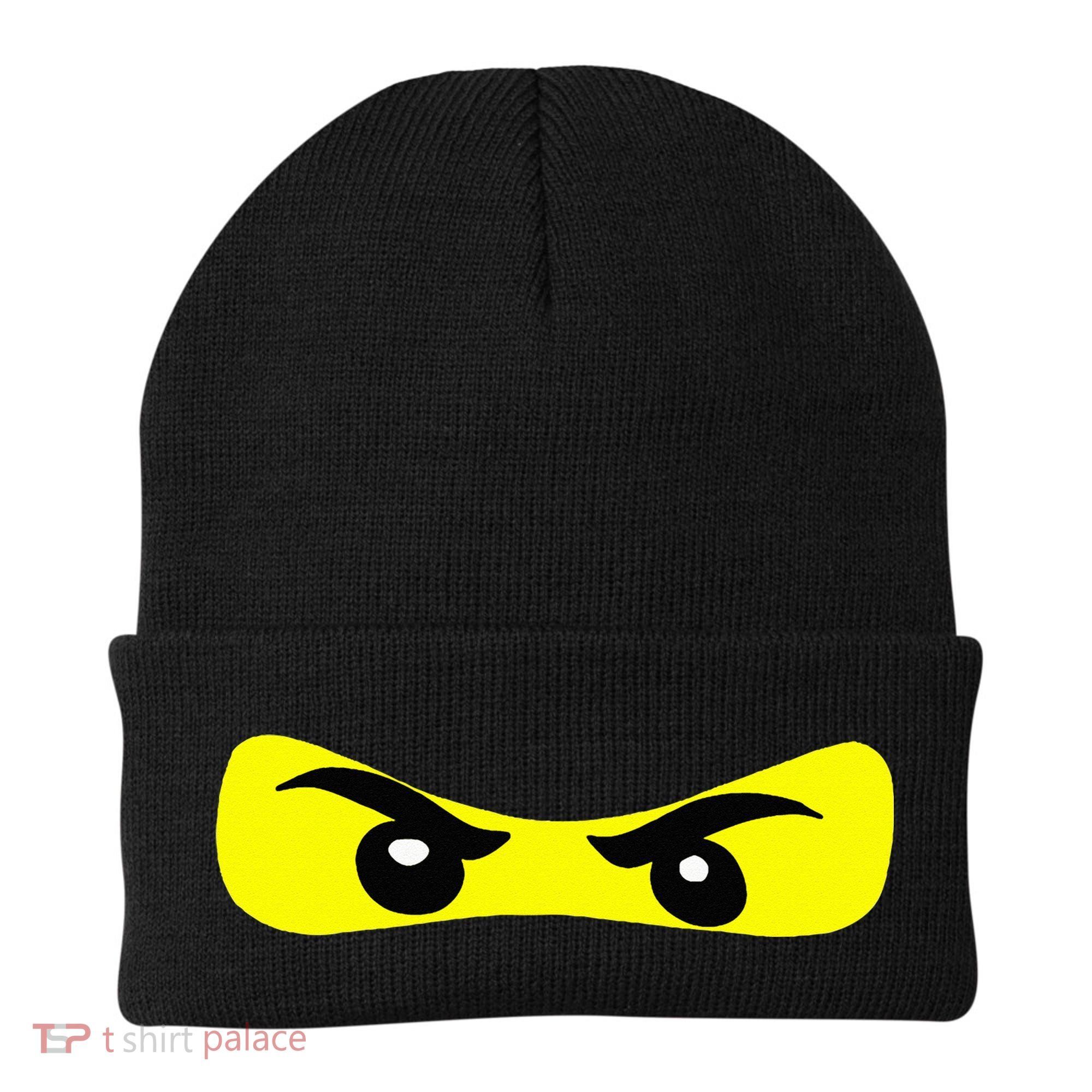Ninja Eyes Funny Halloween Ninja Costume Beanie
