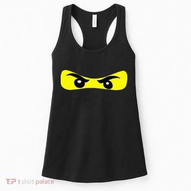 Ninja Eyes Funny Halloween Ninja Costume Women's Tank Top