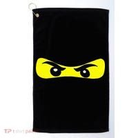 Ninja Eyes Funny Halloween Ninja Costume Golf Towel thumb 0