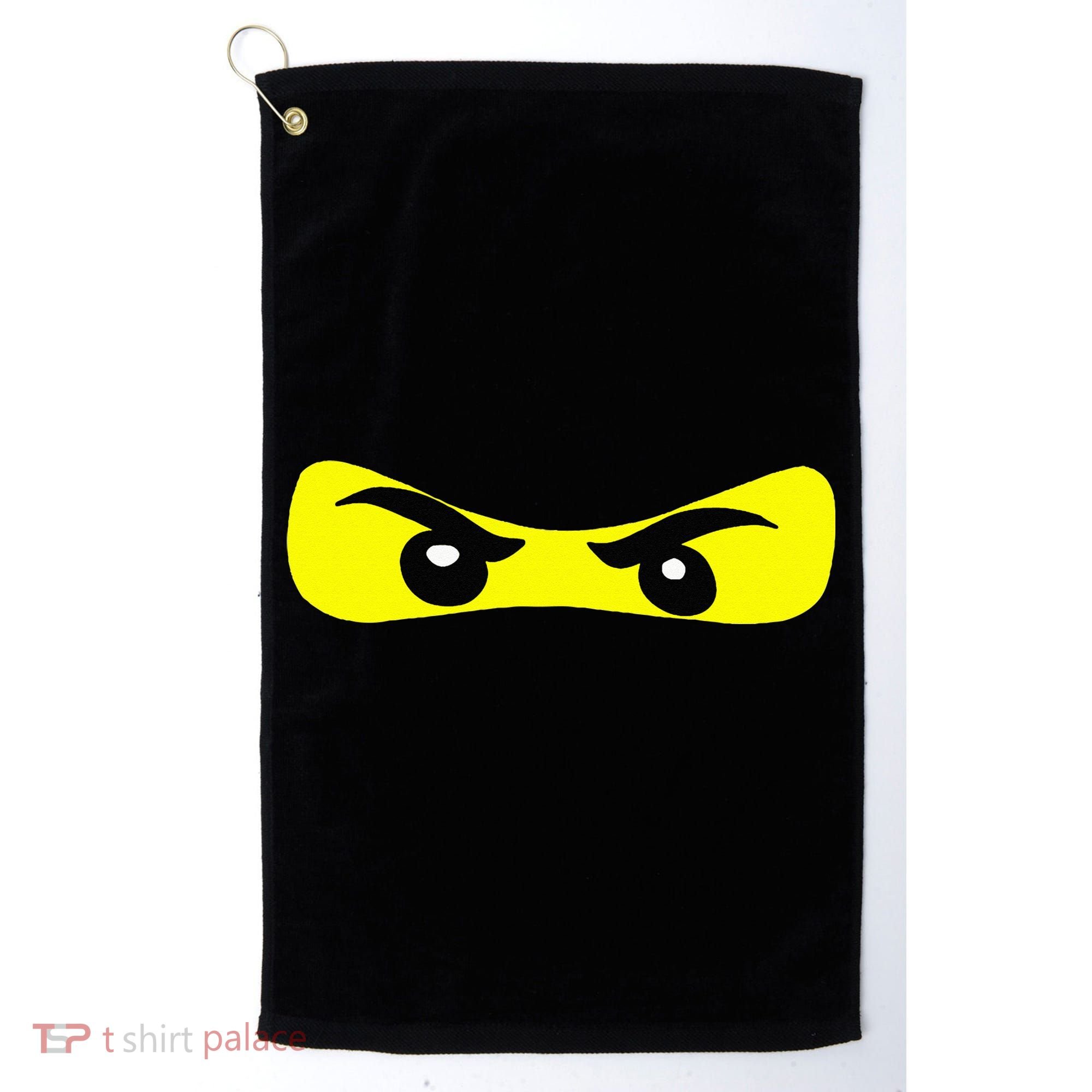 Ninja Eyes Funny Halloween Ninja Costume Golf Towel