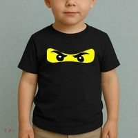 Ninja Eyes Funny Halloween Ninja Costume Toddler T-Shirt thumb 2