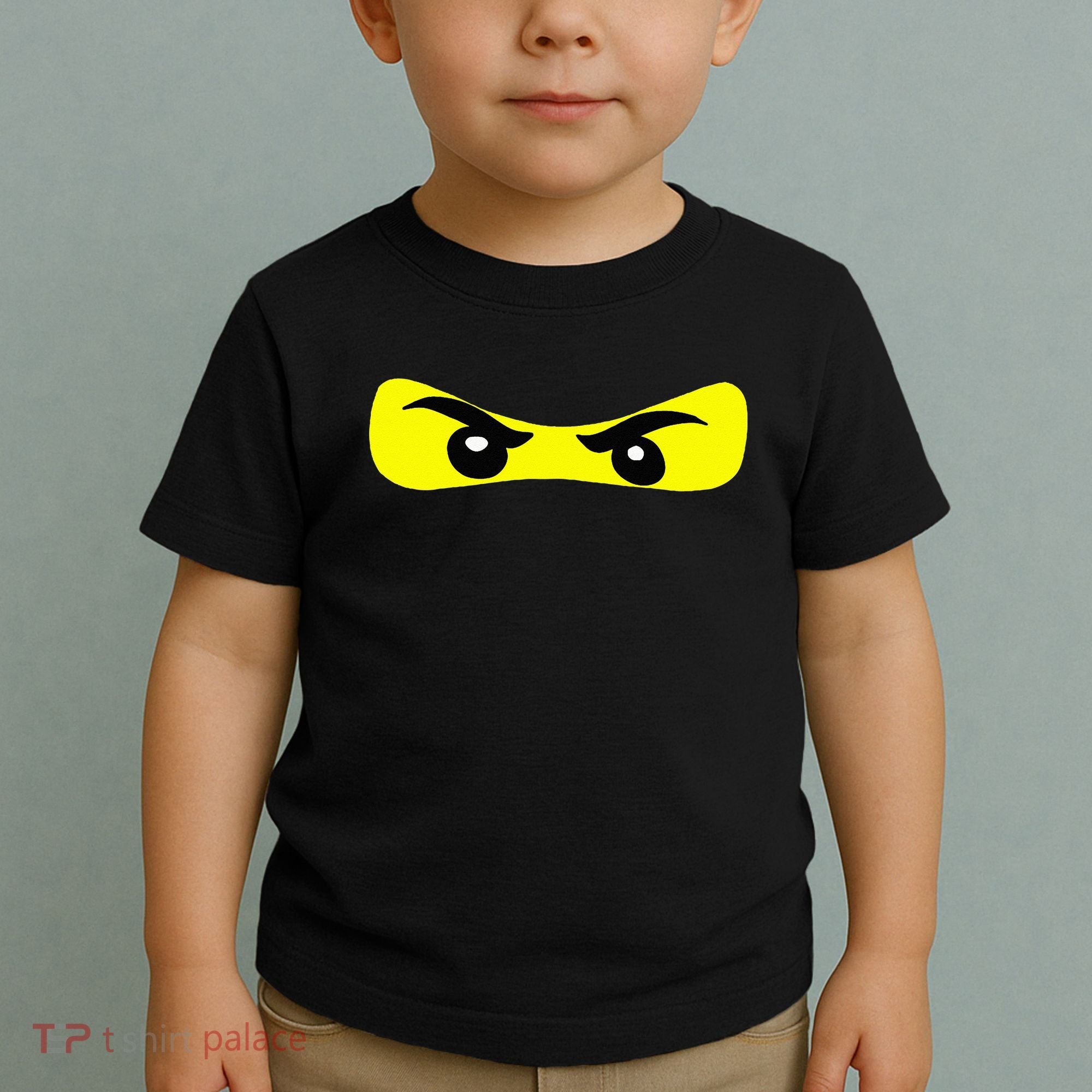 Ninja Eyes Funny Halloween Ninja Costume Toddler T-Shirt