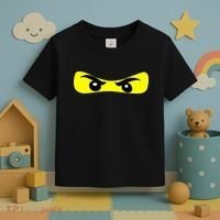 Ninja Eyes Funny Halloween Ninja Costume Toddler T-Shirt thumb 3