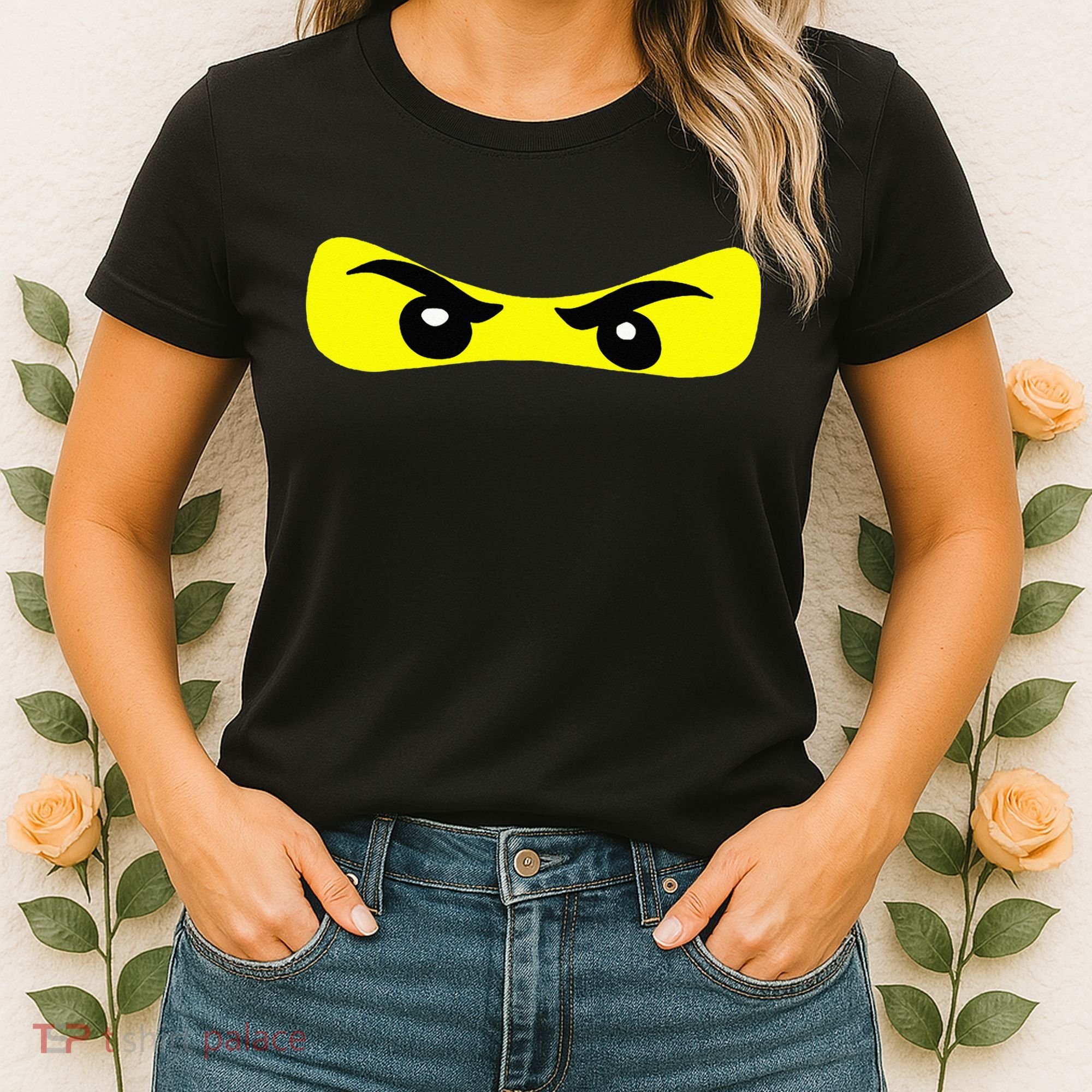Ninja Eyes Funny Halloween Ninja Costume Women's T-Shirt