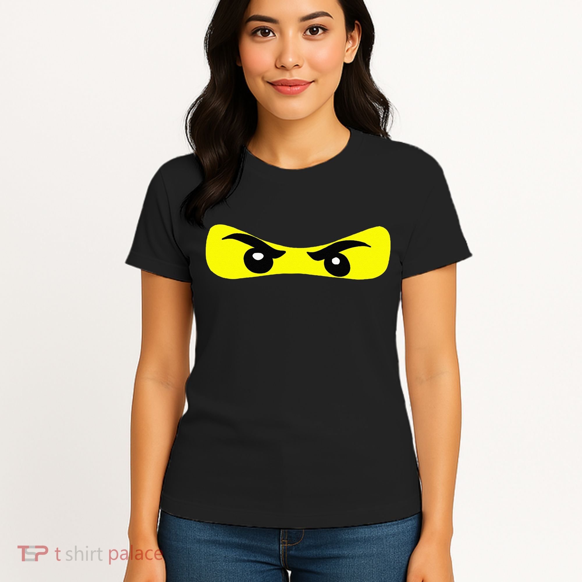 Ninja Eyes Funny Halloween Ninja Costume Women's T-Shirt