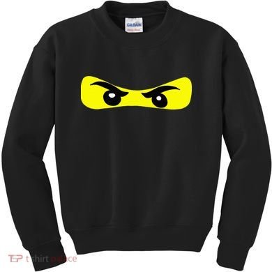 Ninja Eyes Funny Halloween Ninja Costume Kids Sweatshirt