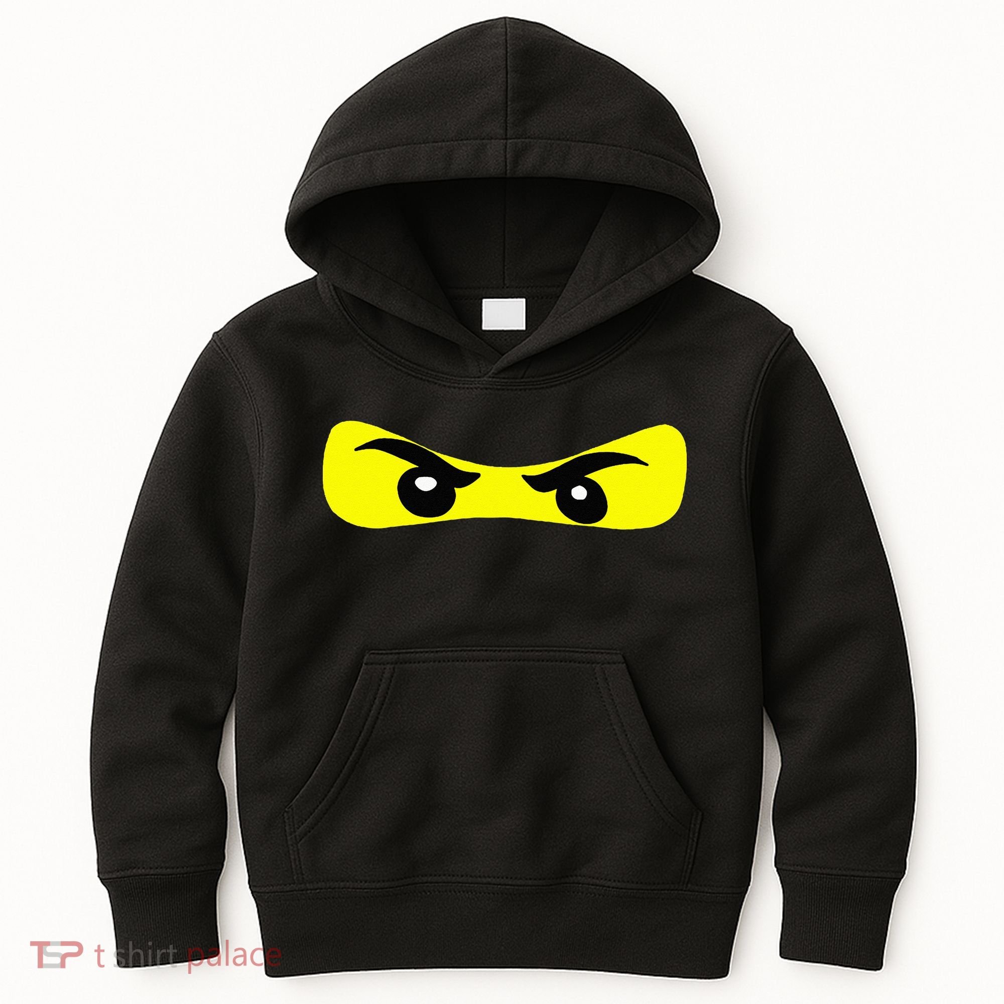 Ninja Eyes Funny Halloween Ninja Costume Kids Hoodie