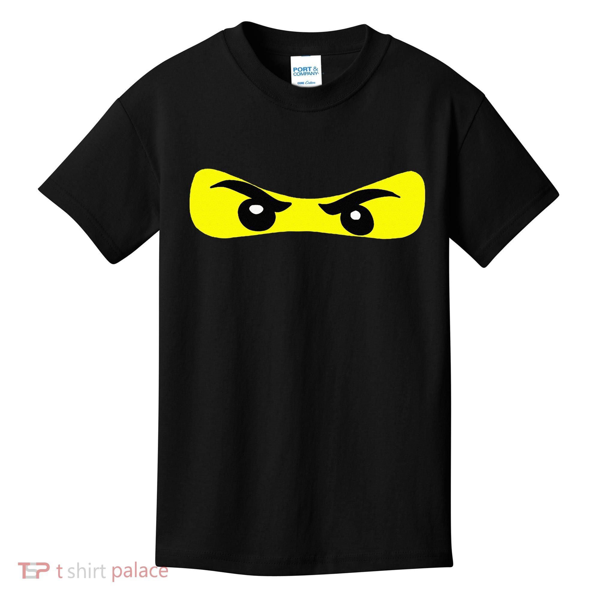 Ninja Eyes Funny Halloween Ninja Costume Kids T-Shirt