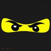 Ninja Eyes Funny Halloween Ninja Costume Kids T-Shirt thumb 4