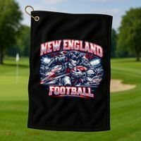 New England Football Golf Towel thumb 1