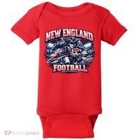 New England Football Baby Bodysuit thumb 0