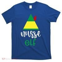 Nurse Elf Funny Christmas Medical Rn Lpn Hospital Job Theme Cool Gift T-Shirt thumb 0